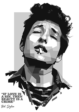 Bob Dylan blacknwhite