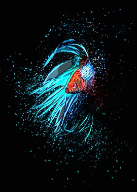 Blue Dragon Betta Fish