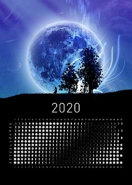 Moon calendar 2020