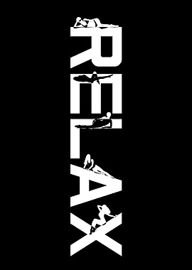 Relax Woman On Black