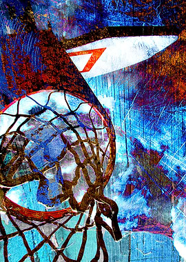 Basketball art print 162