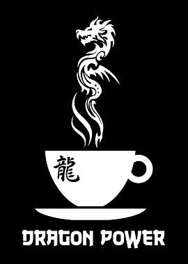 Dragon Power On Black