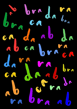 Abracadabra Color On Black
