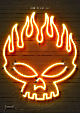 The Offspring neon sign