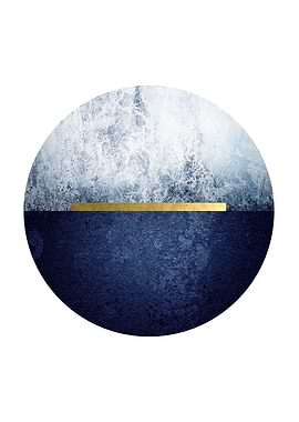 Navy Gold Minimalist