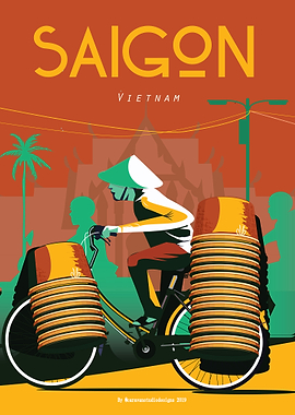 Saigon vietnam poster