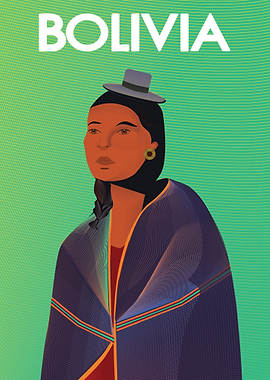 Bolivia travel poster