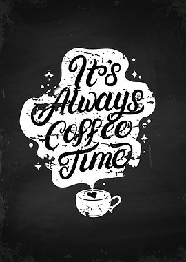 Coffee lettering