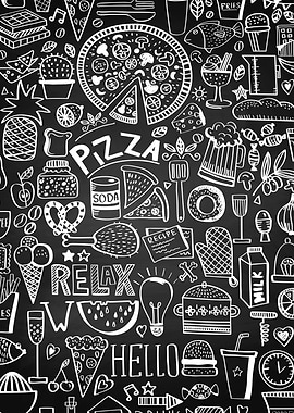 Kitchen tavern lettering