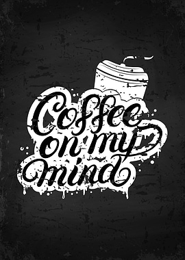 Coffee lettering