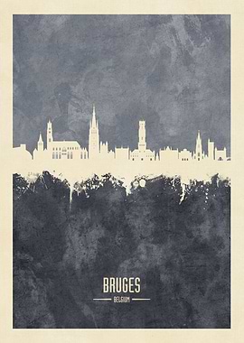 Bruges Skyline Belgium