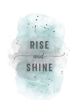 Rise and shine turquoise