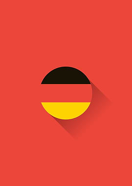 Minimal Germany Flag