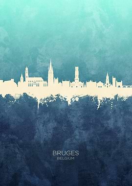 Bruges Skyline Belgium