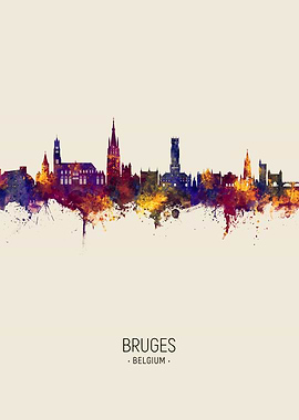 Bruges Skyline Belgium