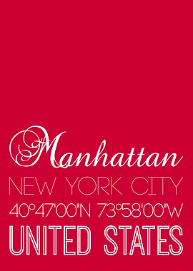 Manhattan On Red