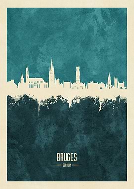 Bruges Skyline Belgium