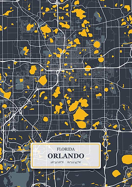 Orlando Florida City Map