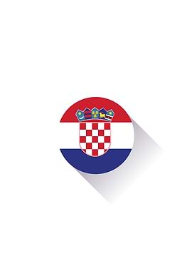 Minimal Croatia Flag