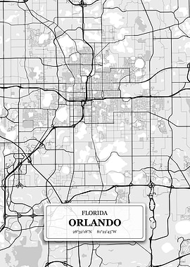 Orlando Florida City Map