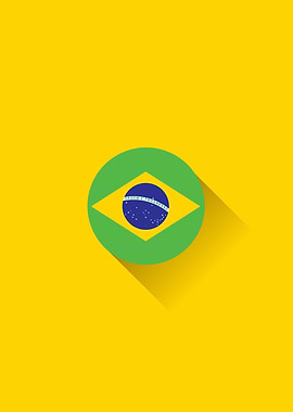 Minimal Brasil Flag
