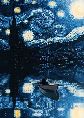 Starry Night Reflection