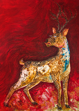 Expression of a deer