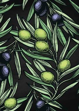 Olives blackboard