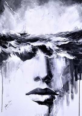 Double Exposure SEA GIRL