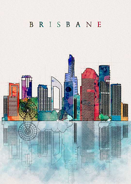 Brisbane Australia Skyline