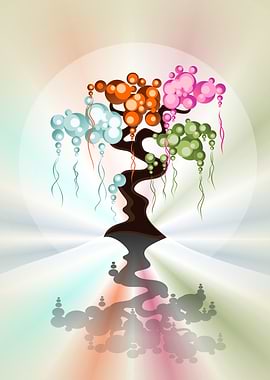 Magic Tree On Rainbow