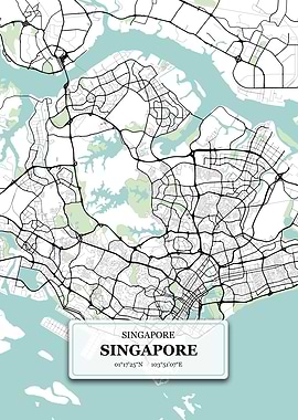Singapore City Map