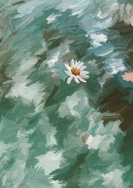 Wild flower in the River