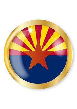 Arizona Flag Button