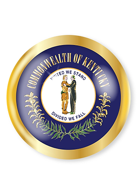 Kentucky Flag Button