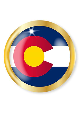 Colorado Flag Button