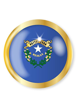 Nevada Flag Button