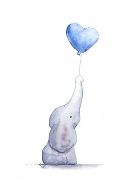 Elephant with Balloon