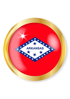 Arkansas Flag Button