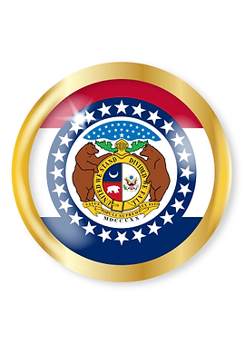 Missouri Flag Button