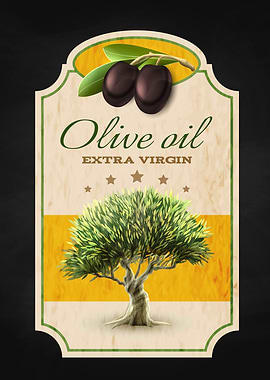Olives blackboard