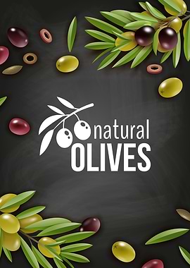 Olives blackboard