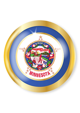 Minnesota Flag Button