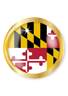 Maryland Flag Button