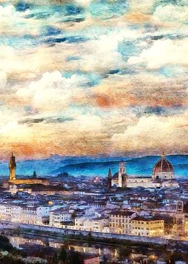 Florence in blue