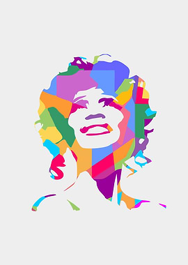 Whitney Houston Pop Art