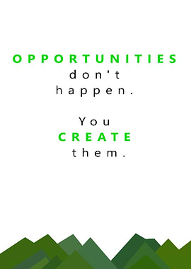 Create your Opportunities
