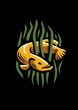 fesh vector art poster