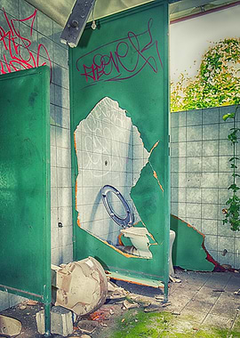 Lost Place bathroom toilet