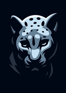 blue jaguar vector art1